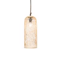 Vidiecka vonkajšia závesná lampa ratanová 25 cm - Calamus