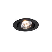 Zástenný bodový reflektor čierny sklopný 8,2 cm vrátane stmievateľného LED s krytím IP54 Ultra Slim - Pupil